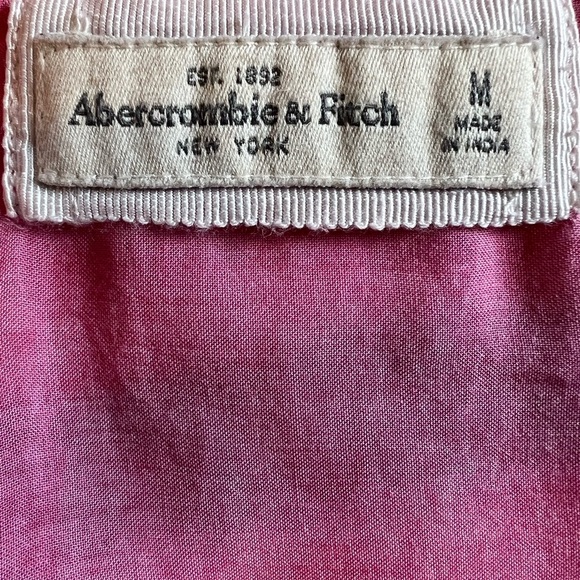 Abercrombie & Fitch M Pink Tie-Dye Eyelet Lace Scoop Neck Top - Picture 4 of 6